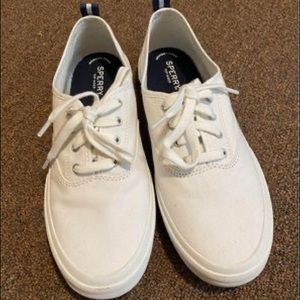 Sperry size 10, white sneaker, never worn